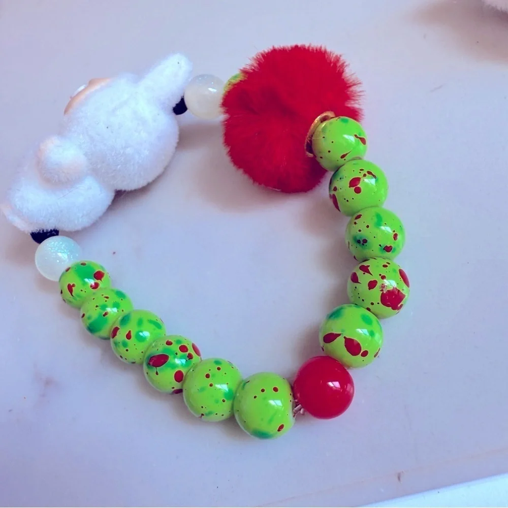 NWOT 1 Handmade Labubu Colored Beaded Bracelet for Kids